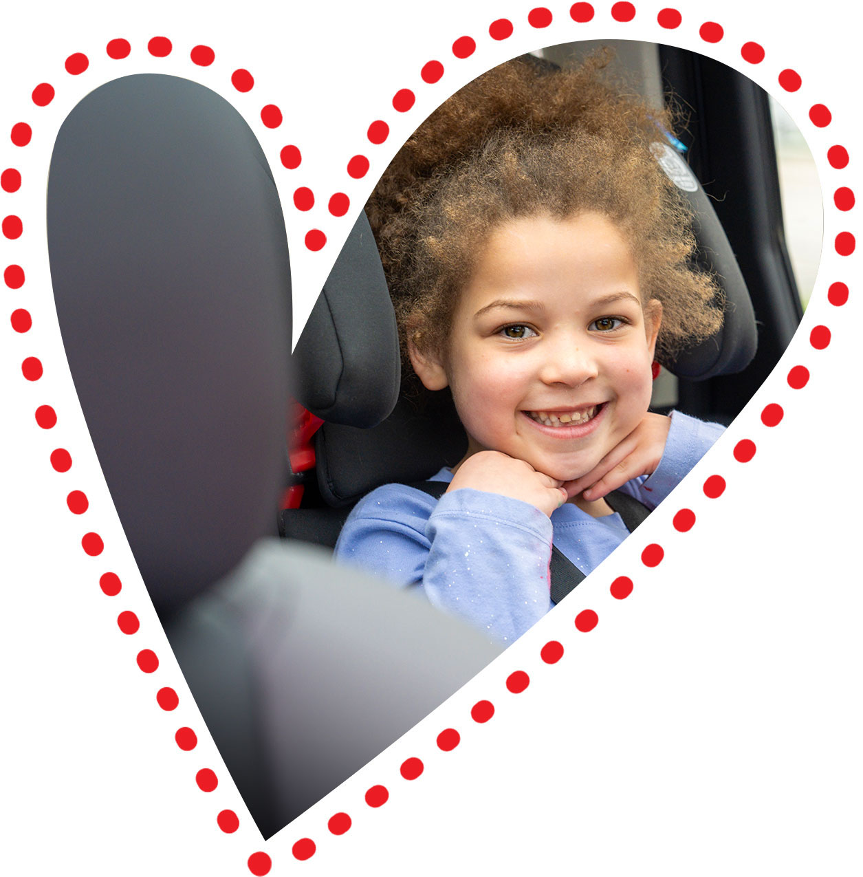 Transportation for Kids with Autism ReliaRide Little Girl in Backseat of Vehicle